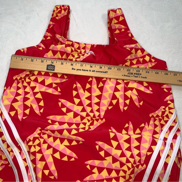 Farm Rio x adidas red orange white one piece swimsuit size 1XL new with tags - Picture 7 of 12
